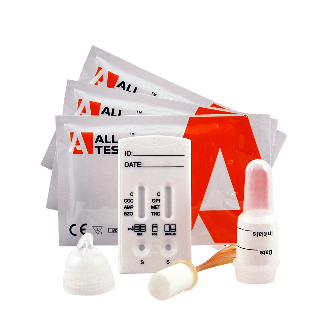 ALLTEST 7 Panel Dual Cannabis Saliva Drug Testing Kit DSD-875/Workplace