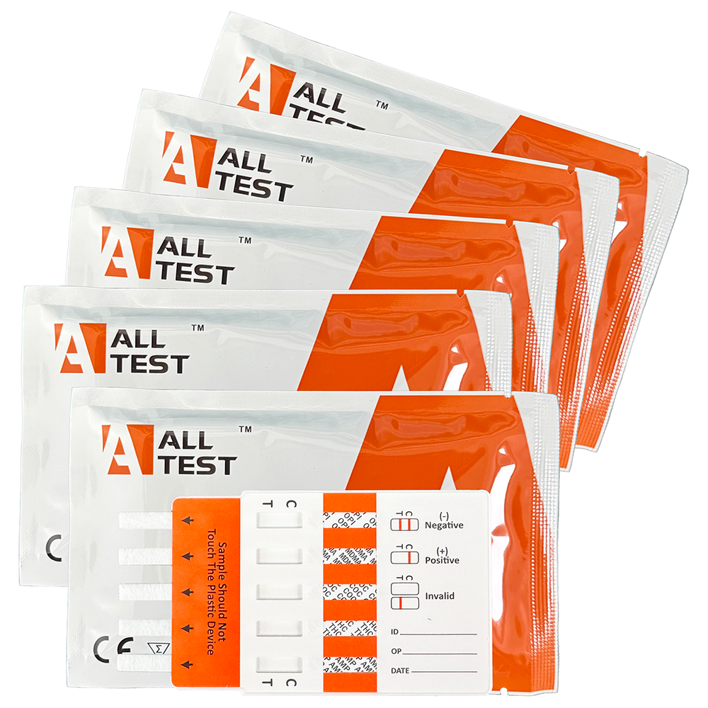 ALLTEST Cocaine, Ketamine, Cannabis Drug Testing Kit 10 Drugs Tested