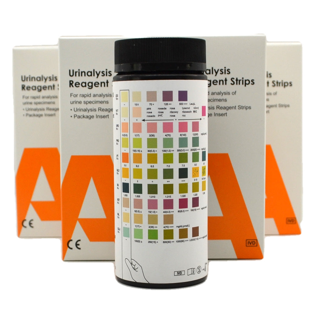 ALLTEST 10 Parameter URS Urine Cystitis Test Strips Pack Of 100 Test Strips