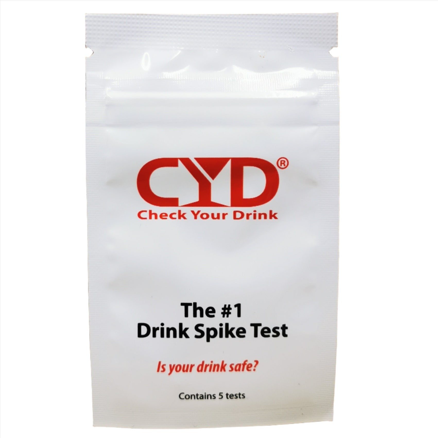 Check Your Drink CYD 5 strip packs for Ketamine and GHB