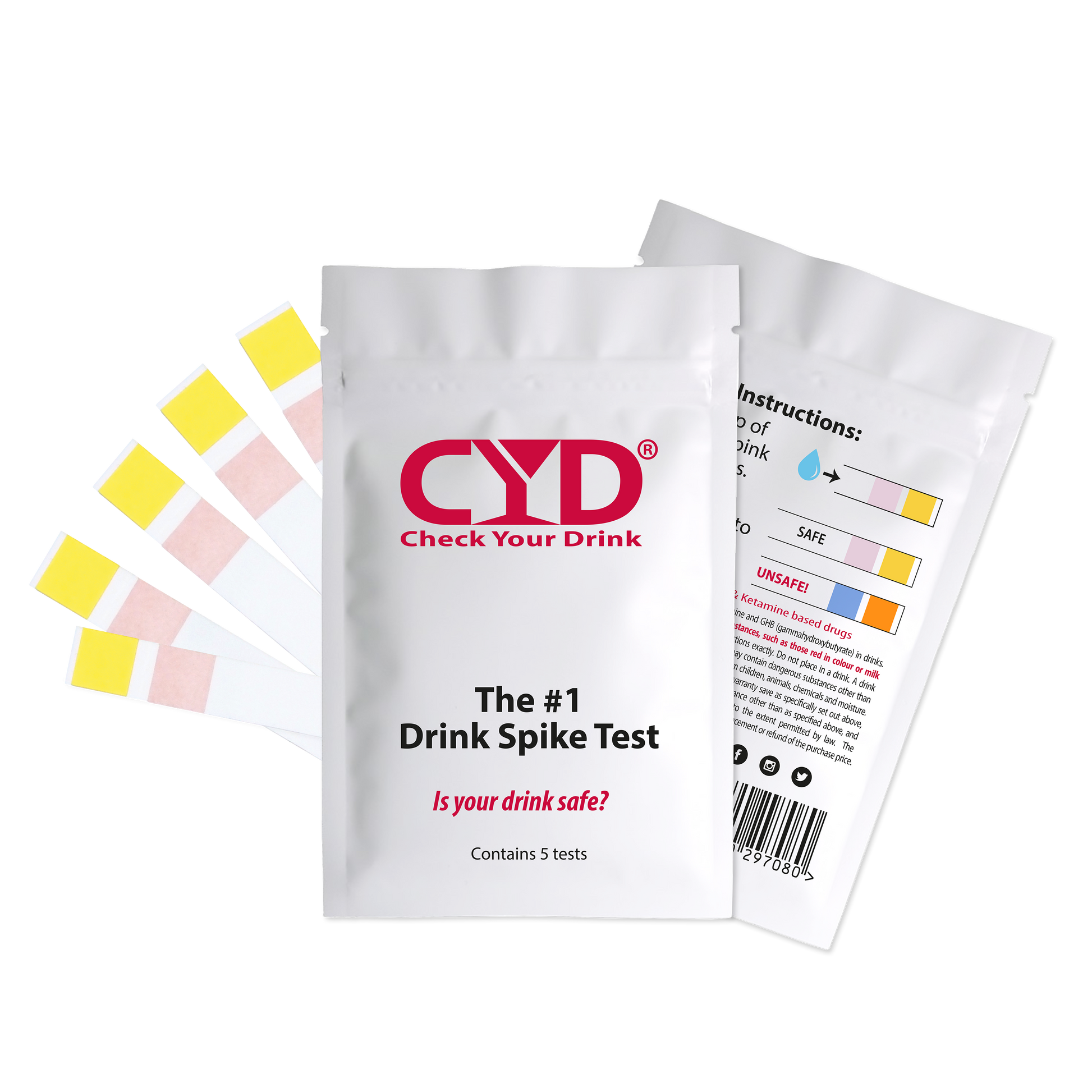 Check Your Drink CYD drink spike test