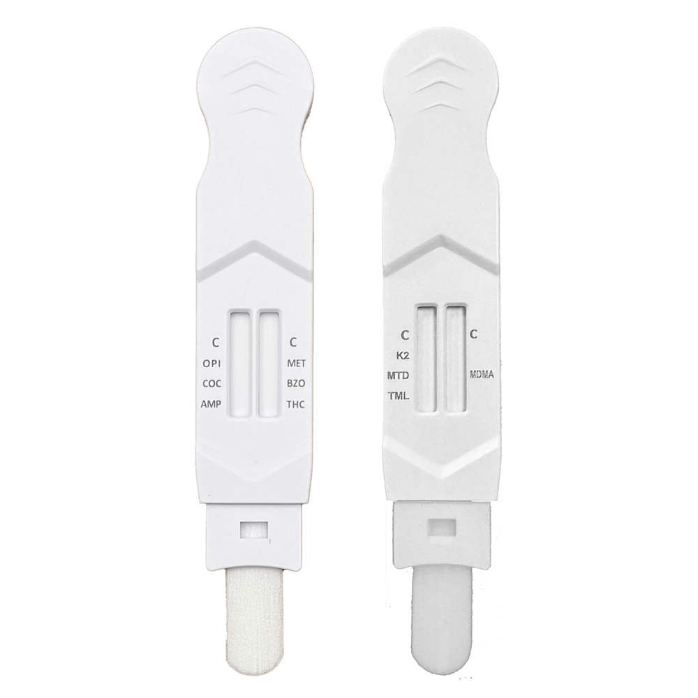 ALLTEST 6 + 4 Panel Direct Saliva Drug Testing Kit for 10 Drugs DSD-863/MET + DSD-843/K2