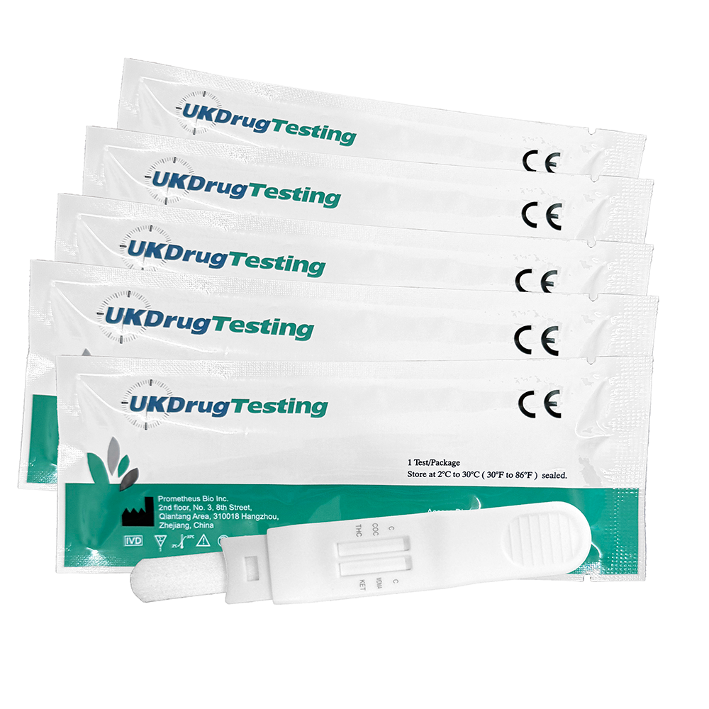 UK Drug Testing Kit For Cannabis/Cocaine/Ketamine/Ecstasy (MDMA)