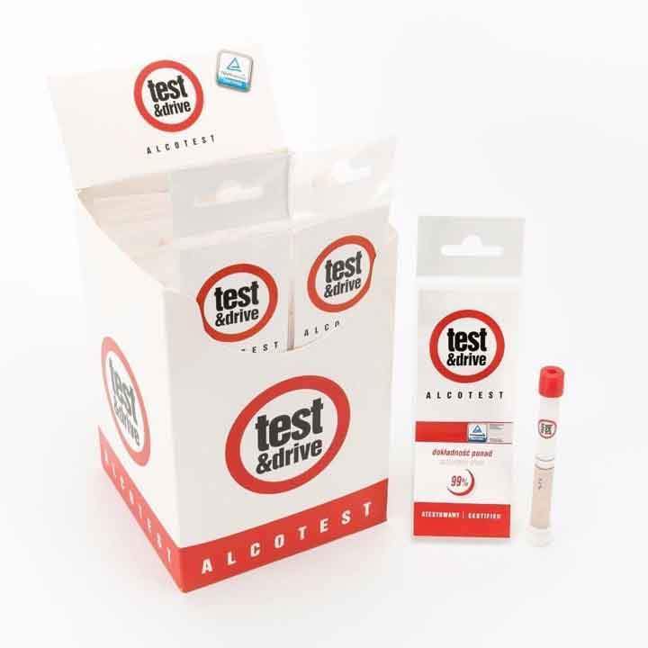 Test & Drive single use breathalyser kits bulk pack