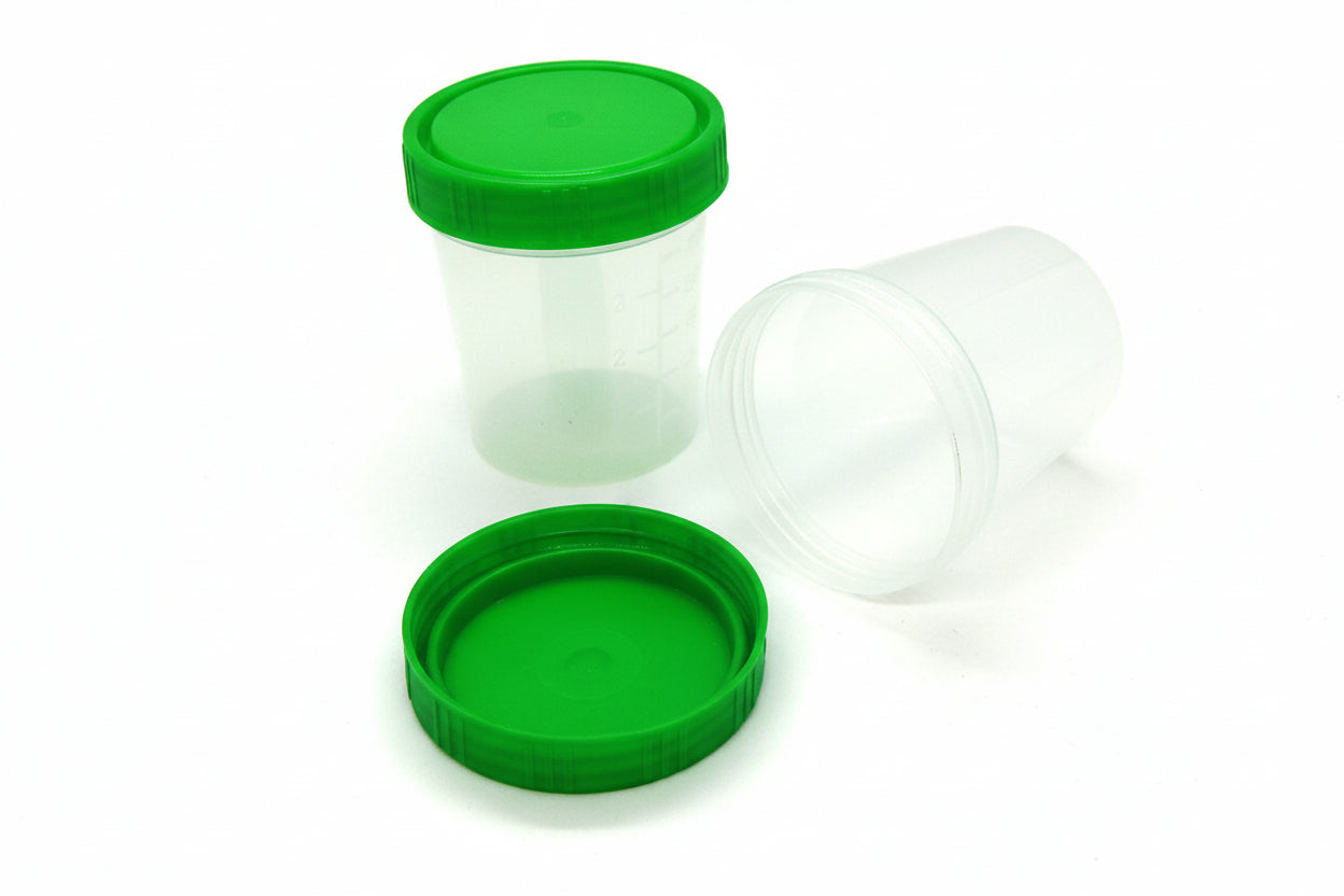 urine sample collection pot with lid