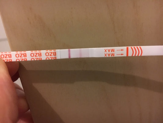Faint line on a drug test strip- what does it mean?