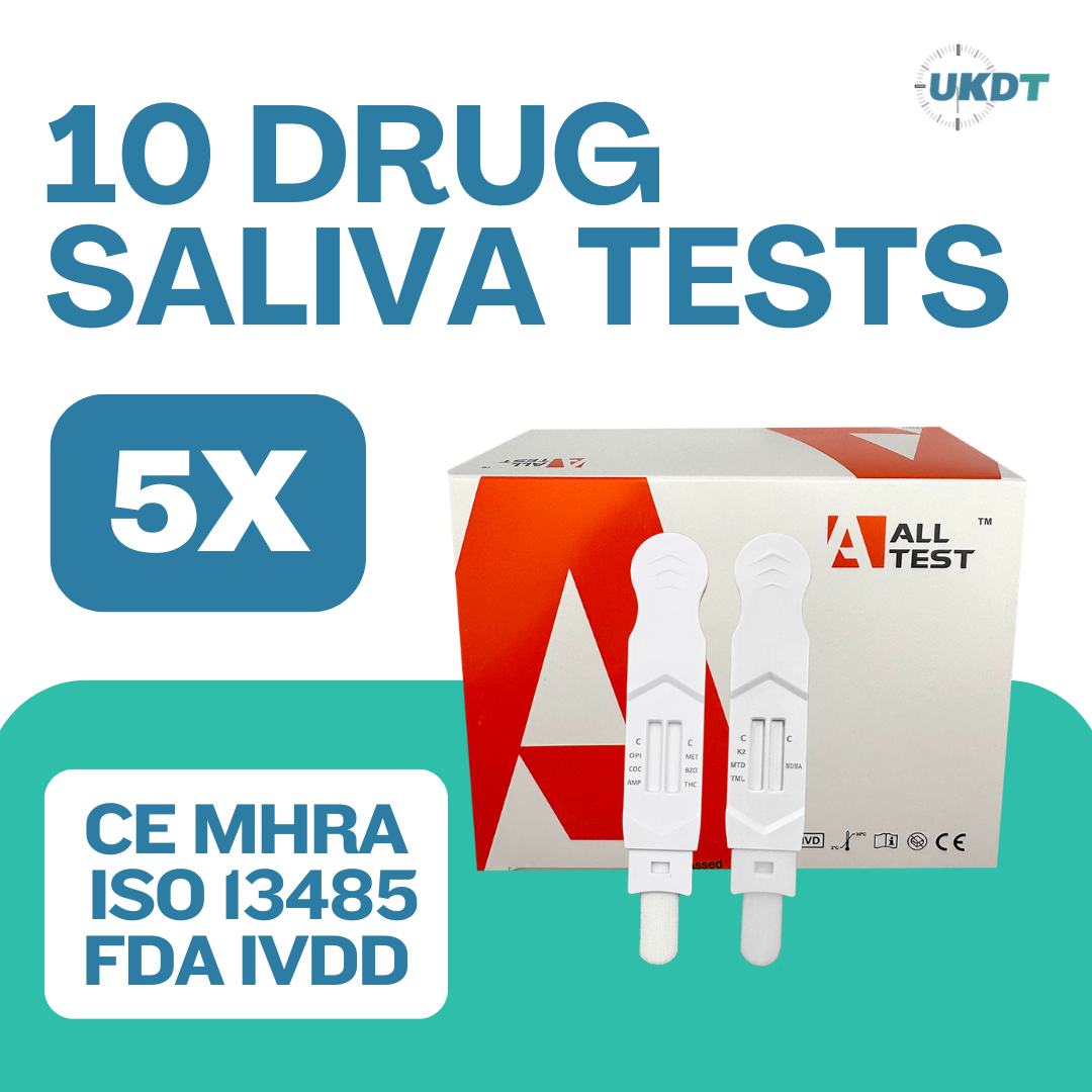 10 panel saliva drug test kits pack of 5