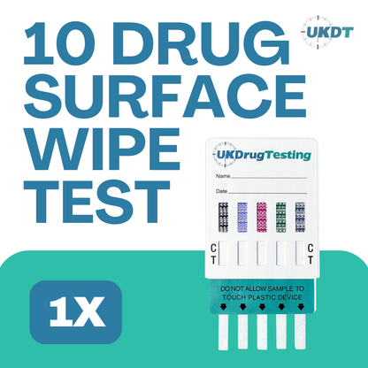 10 panel surface wipe or powder drug testing kits x1