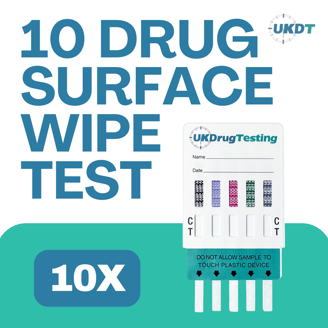 10 panel surface wipe or powder drug testing kits x10