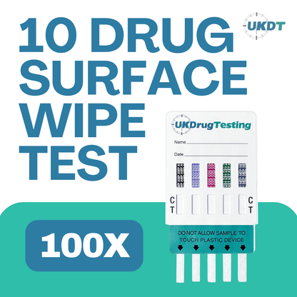 10 panel surface wipe or powder drug testing kits x100