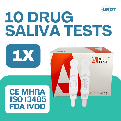 test saliva for 10 drugs 