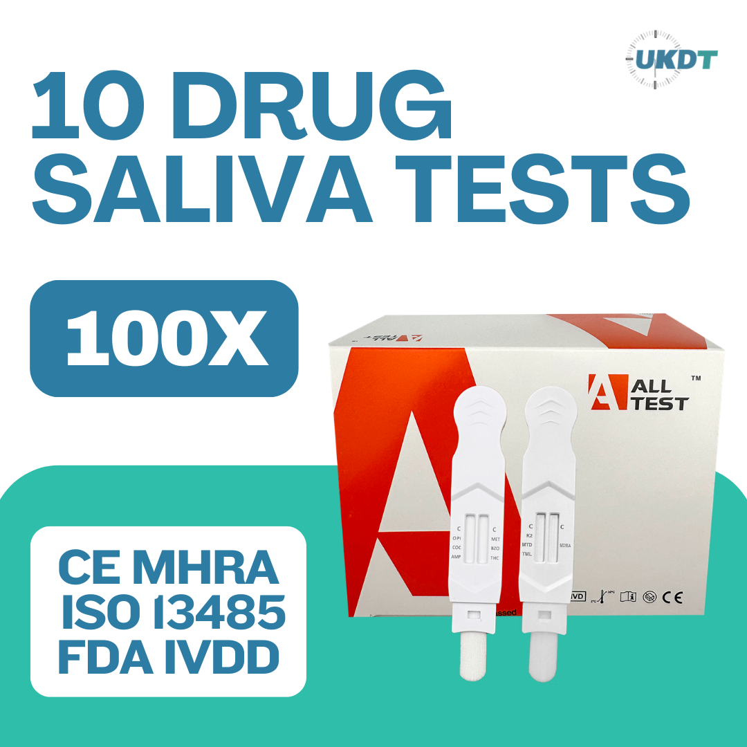 10 panel saliva drug test kits bulk pack of 100