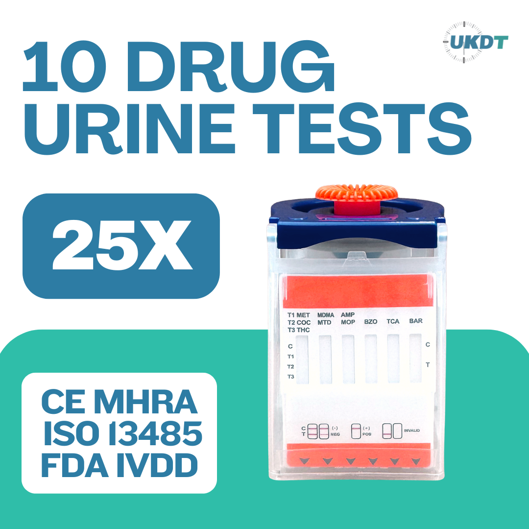 drug testing kits 10 panel urine cups box of 25