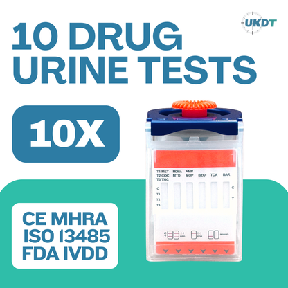 10 panel urine drug test cups pack of 10 uk