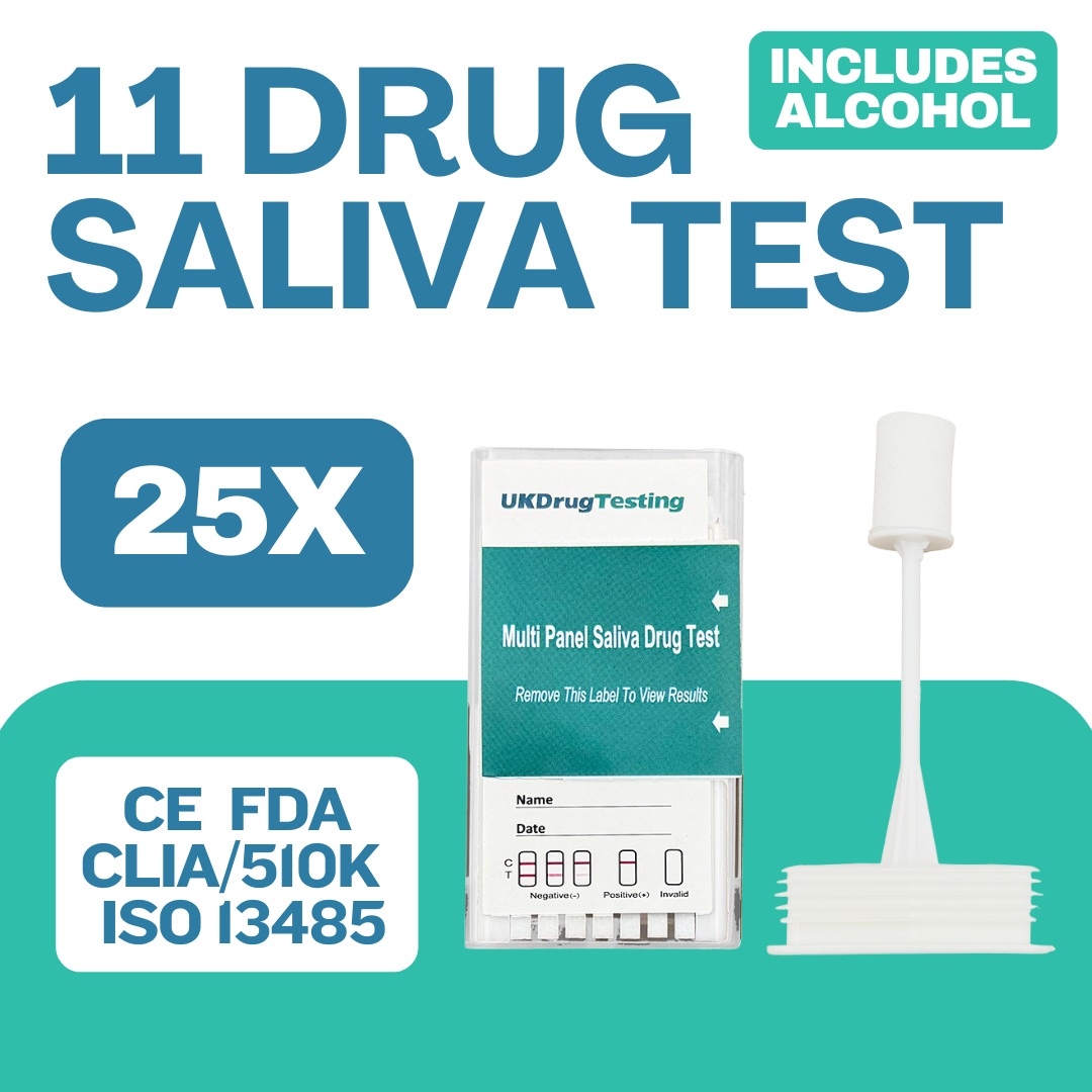 11 panel drug and alcohol oral fluid test kits 25 pack