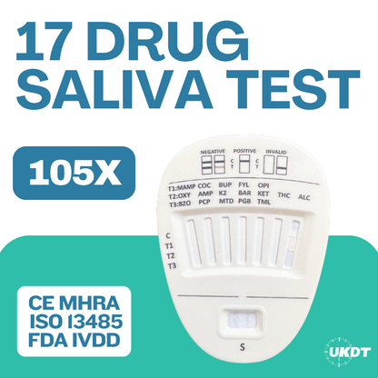 17 panel saliva drug test kit alltest x 105