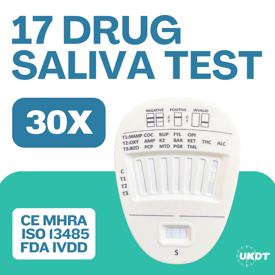 17 panel saliva drug test kit alltest x 30