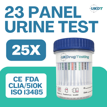 UKDrugTesting 23 Panel Urine Drug Testing Kit A1 DOW-A1246-011 3SVT