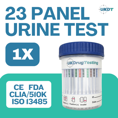 UKDrugTesting 23 Panel Urine Drug Testing Kit A1 DOW-A1246-011 3SVT
