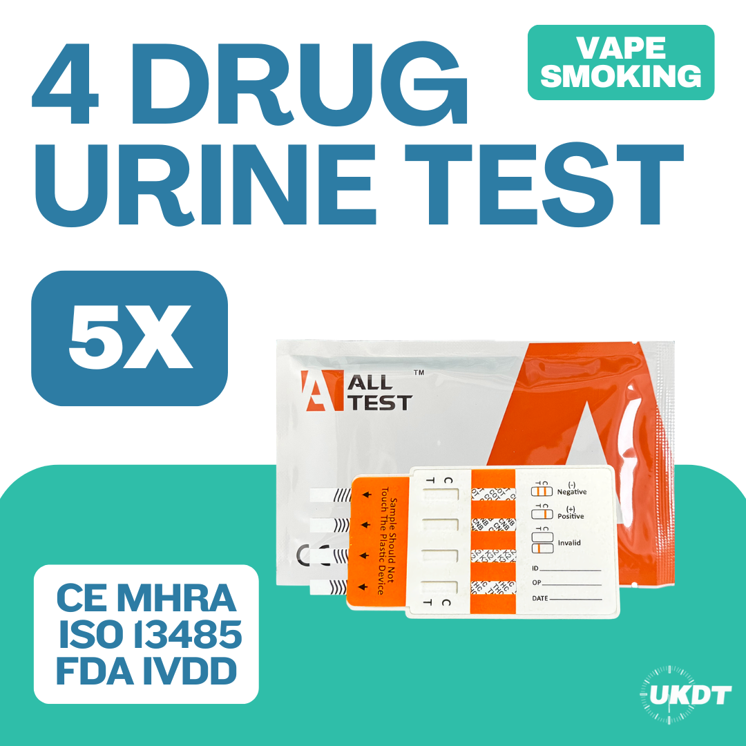 4 panel vape smoking drug test kits x5
