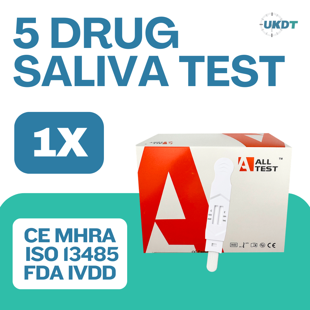 alltest 5 panel saliva drug testing kit uk