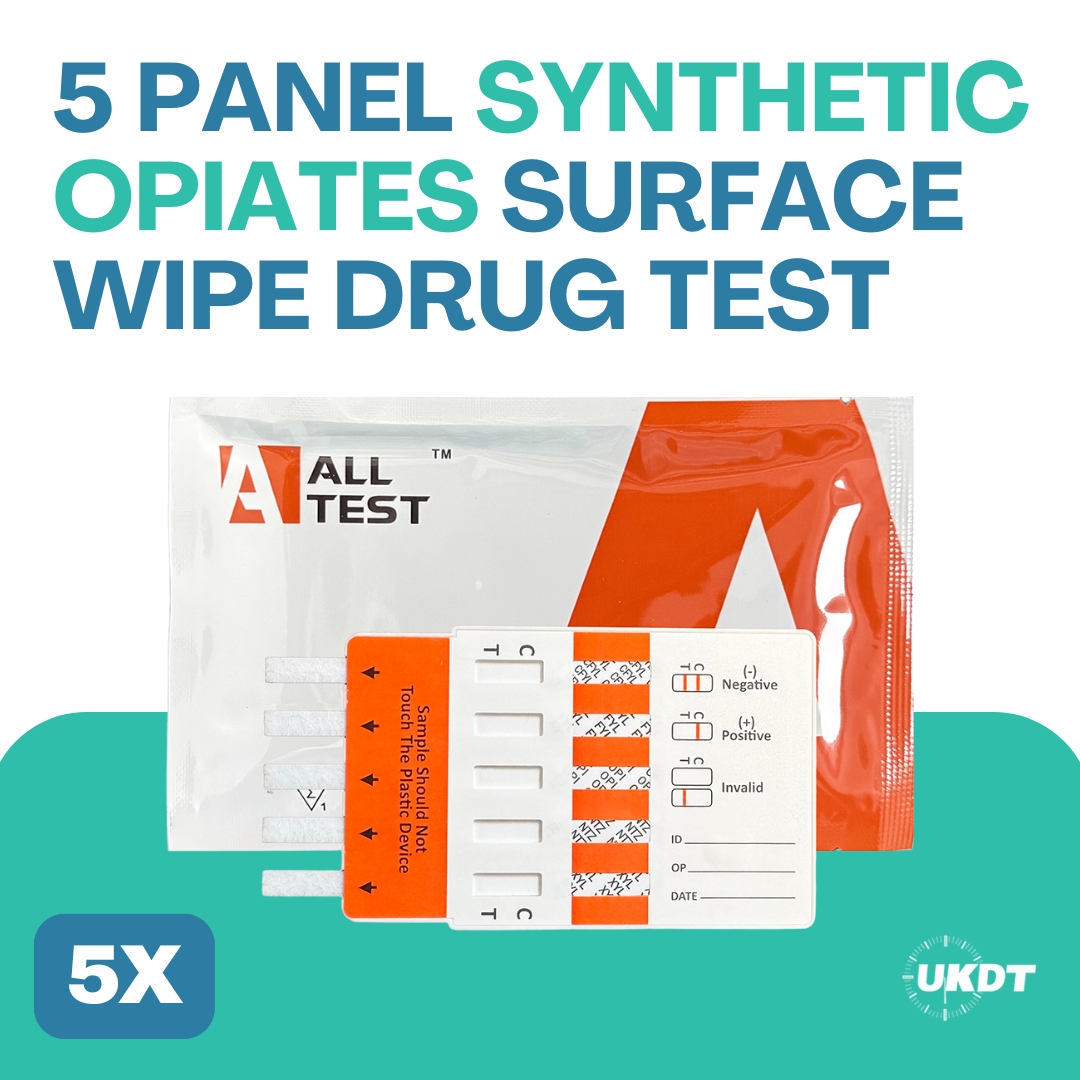 alltest surface & powder drug testing kit for 5 synthetic opiates x5