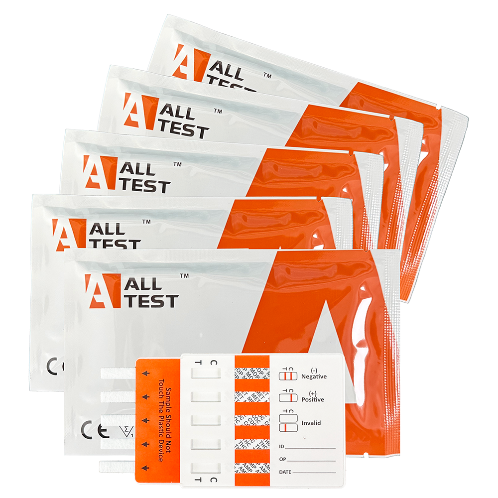 5 panel Combo 1 Urine Drug Test Kits ALLTEST UK 5 Pack