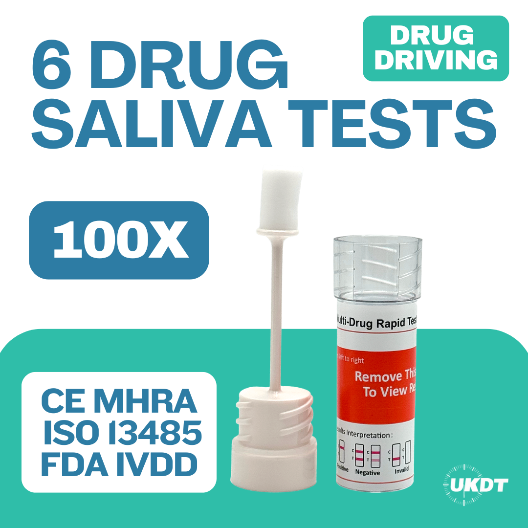 drug driving saliva drug testing kits 6 drugs tested pack of 100