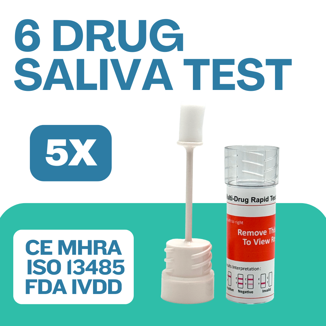 ALLTEST 6 Panel Saliva Drug Testing Kit DSD-867/MET Workplace