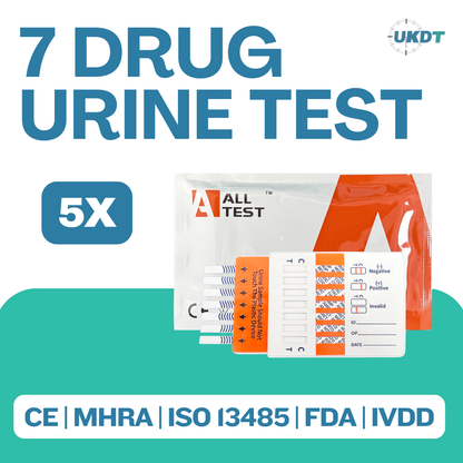 ALLTEST 7 Panel Ultra Sensitive Club Drug And Festival Urine Drug Test Kit DOA-174