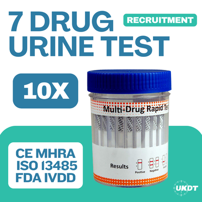 7 drug recruitment urine drug test cup x10