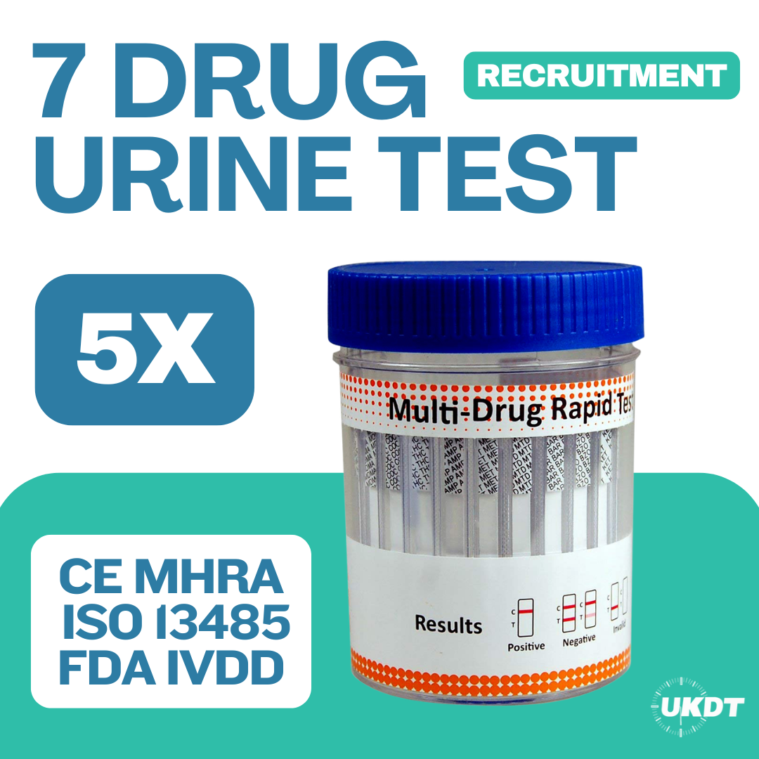 7 drug recruitment urine drug test cup x5
