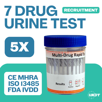 7 drug recruitment urine drug test cup x5