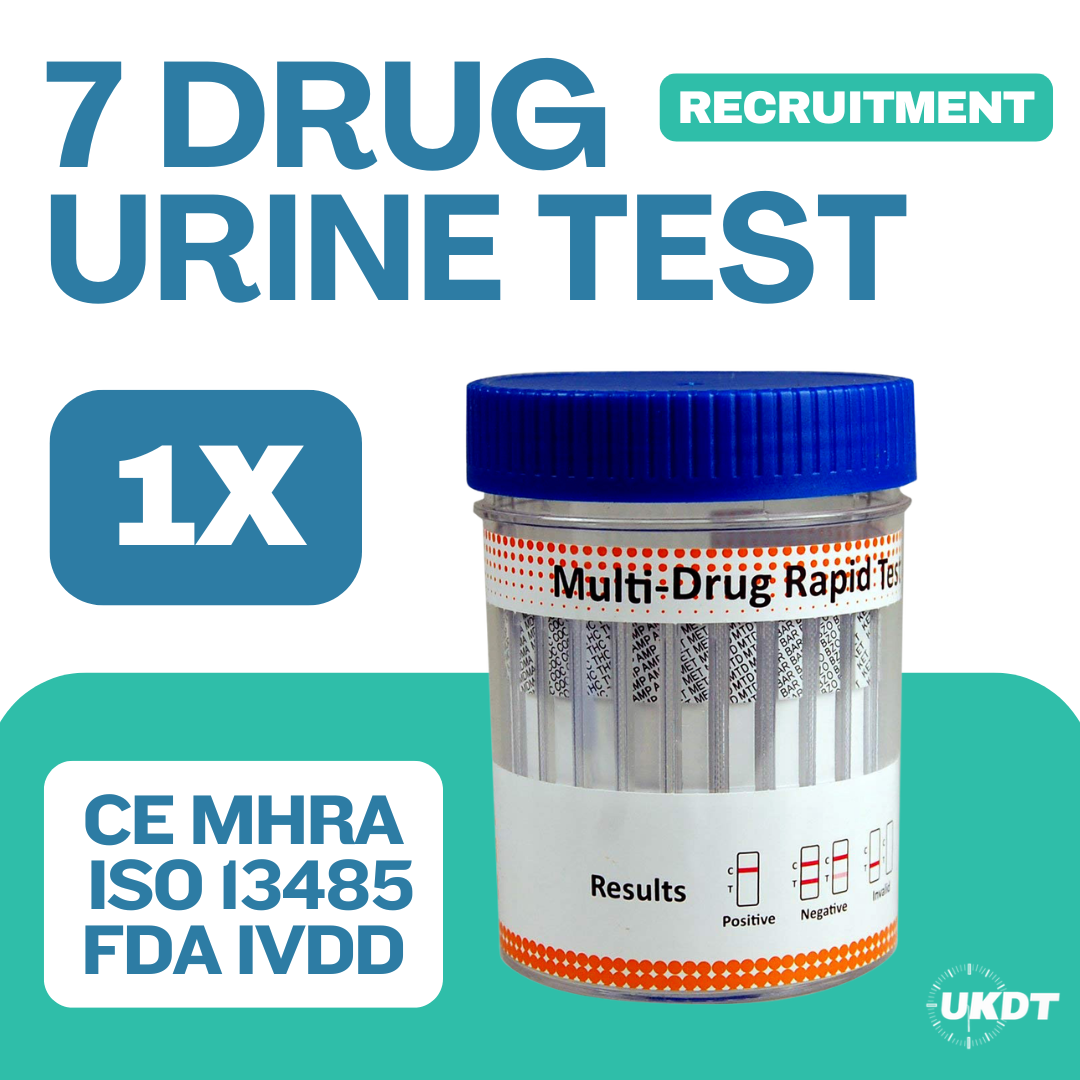 7 drug recruitment urine drug test cup x1