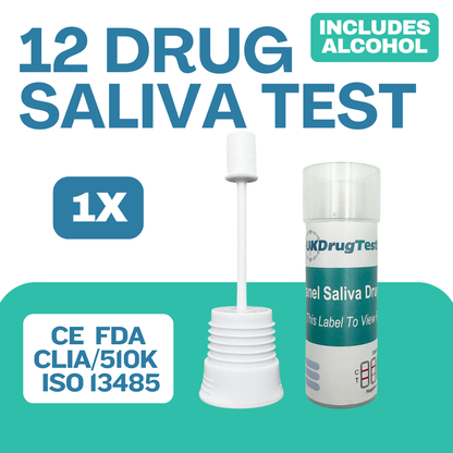 12 panel drug and alcohol saliva test kit