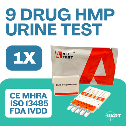 alltest 9 drug urine test kit for prisons uk