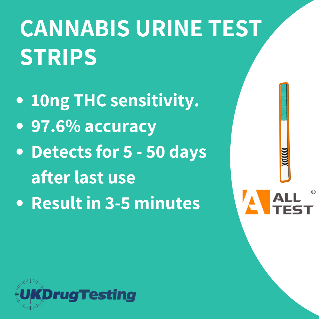 ALLTEST Ultra 10ng Marijuana Drug Test Strips | UKDrugTesting  UK Drug  Testing