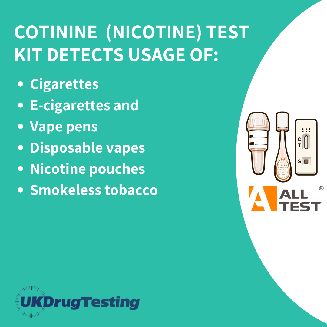 ALLTEST Nicotine Saliva Drug Test Kit | UK Drug Testing ALLTEST Nicotine Saliva Drug Test Kit | UK Drug Testing
