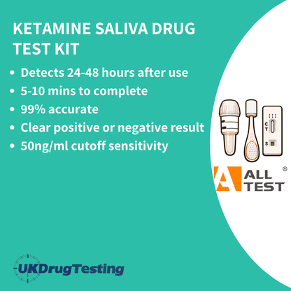 ALLTEST Ketamine Saliva Drug Test Kit 50ng Drug List
