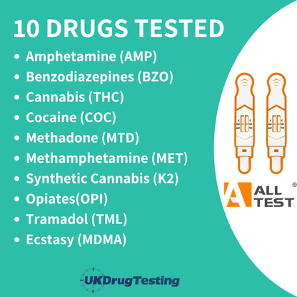 Direct saliva drug testing kit 10 drugs list