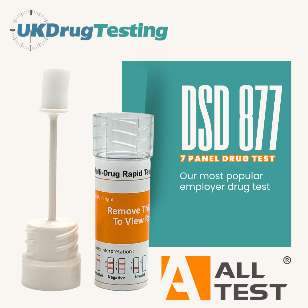 ALLTEST 7 Panel Saliva Drug And Alcohol Test Kit DSD877 – UK Drug Testing