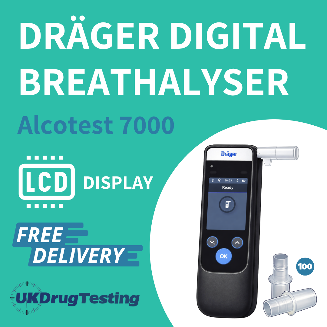 Dräger Alcotest 7000 workplace evidential breathalyser with 100 mouthpieces