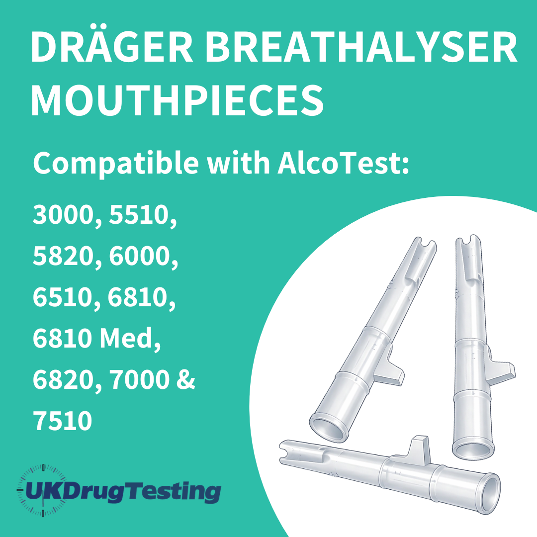Dräger breathalyser mouthpieces compatible with the Alcotest 7000