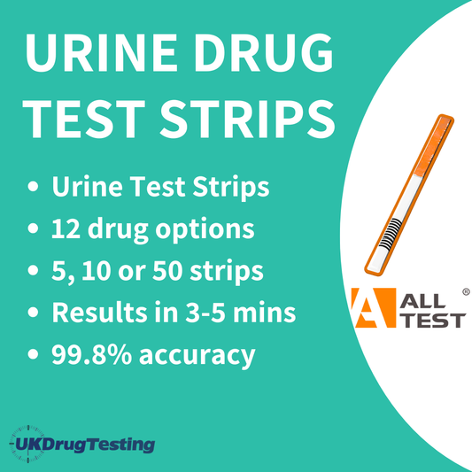 Urine drug testing strips for single drugs