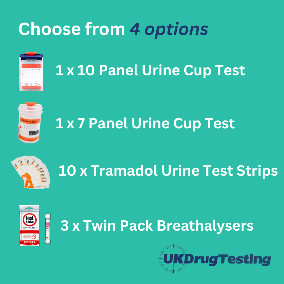 Choose from 4 options for your free drug test or breathalyser