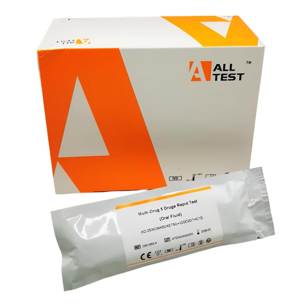 ALLTEST 5 Panel Direct Saliva Oral Drug Test Kit DSD-853 Club ...