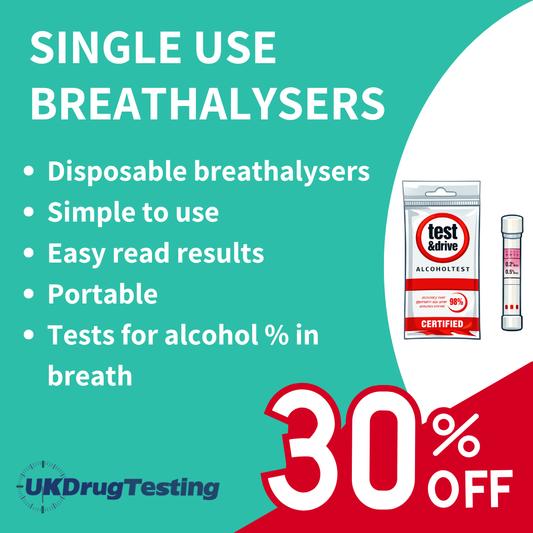 Discounted short-dated disposable breathalysers multipacks
