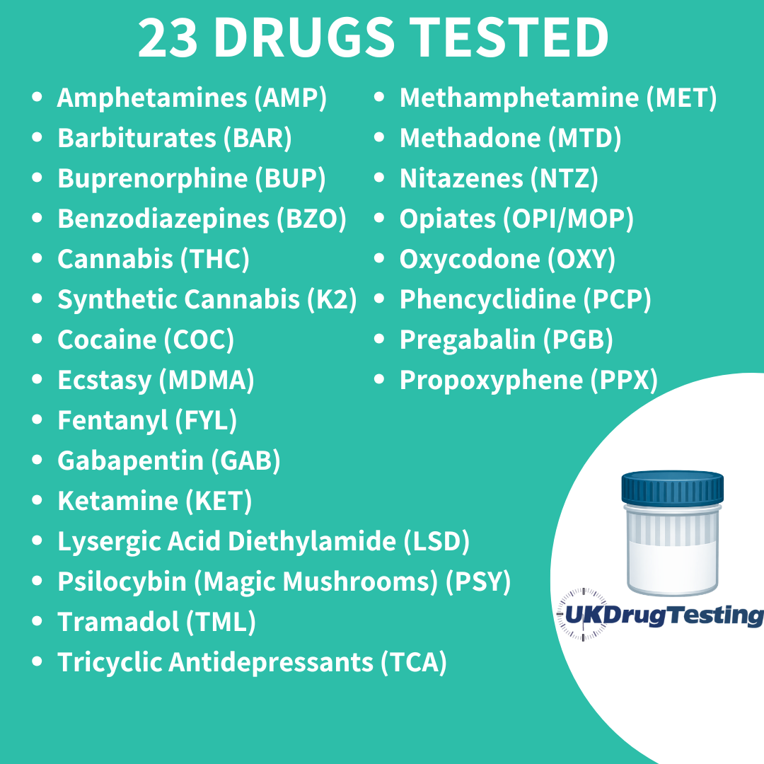 Best drug test to test for the most drugs - all round drug test - 23 panel drug testing kit for urine