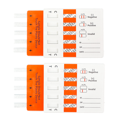 Double sided 10 panel drug testing kit includes cocaine, ketamine, mdma and opiates