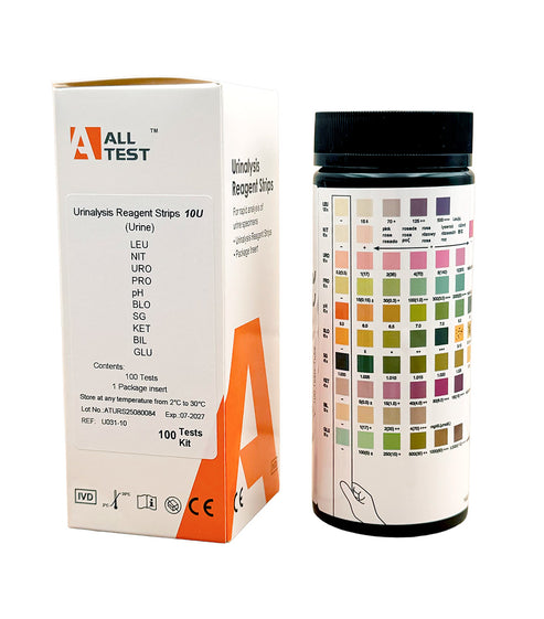 ALLTEST 10 Parameter URS Urine Cystitis Test Strips Pack Of 100 Test S ...